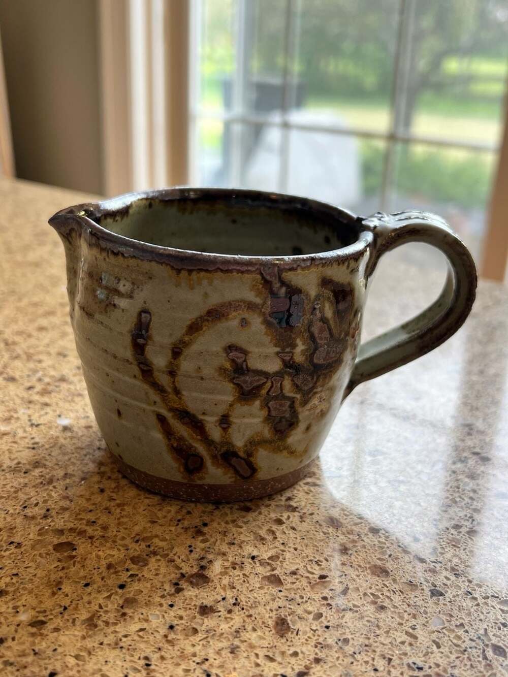 Handmade‎ Studio Pottery Creamer Pitcher Signed